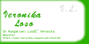 veronika loso business card